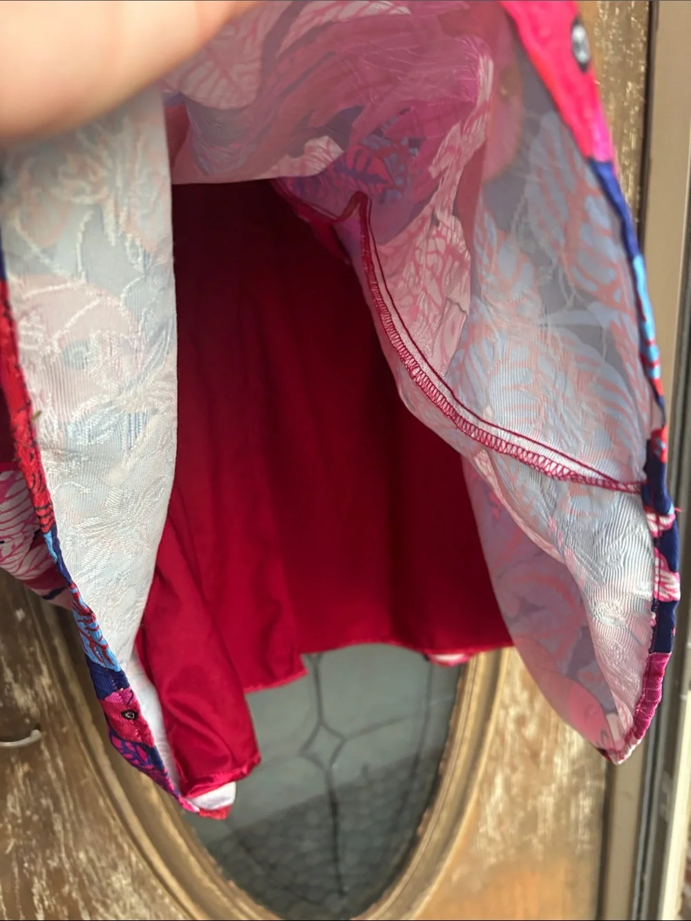 ModCloth pleated parrot skirt! Size XL